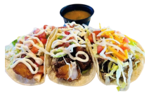 PLATE OF THREE TACOS